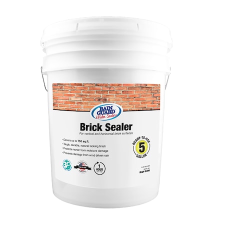 Rainguard Brands 5 Gal. Brick Sealer, Natural Finish, Clear SP-3005